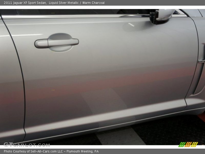 Liquid Silver Metallic / Warm Charcoal 2011 Jaguar XF Sport Sedan