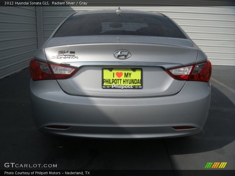 Radiant Silver / Gray 2012 Hyundai Sonata GLS