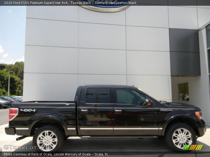 Tuxedo Black / Sienna Brown Leather/Black 2010 Ford F150 Platinum SuperCrew 4x4