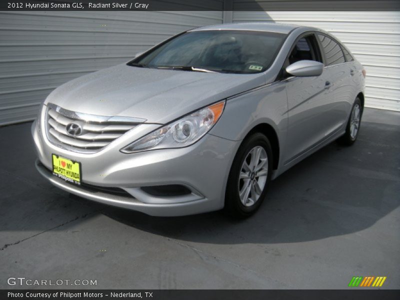 Radiant Silver / Gray 2012 Hyundai Sonata GLS