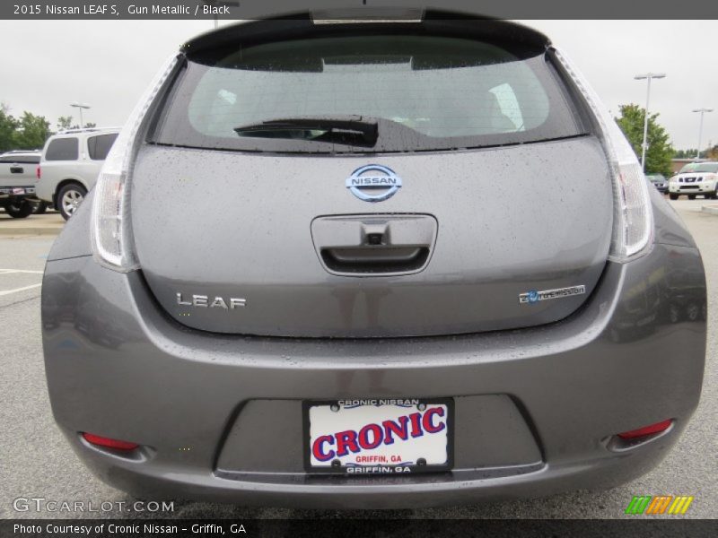 Gun Metallic / Black 2015 Nissan LEAF S
