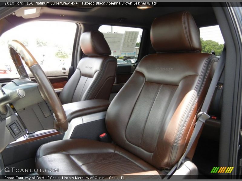 Tuxedo Black / Sienna Brown Leather/Black 2010 Ford F150 Platinum SuperCrew 4x4