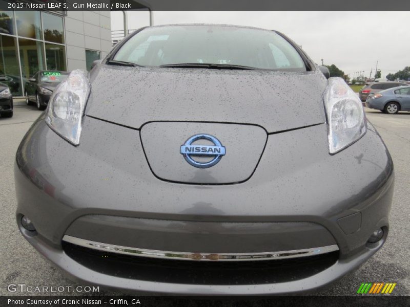 Gun Metallic / Black 2015 Nissan LEAF S