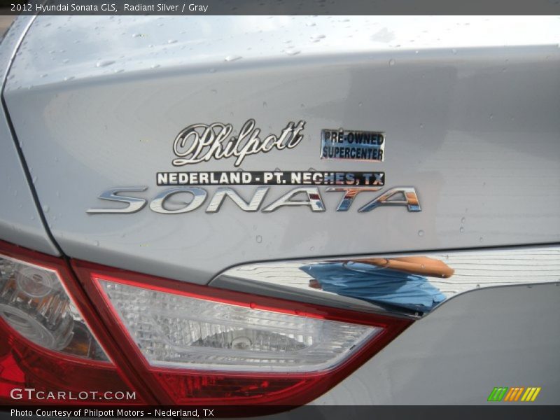 Radiant Silver / Gray 2012 Hyundai Sonata GLS