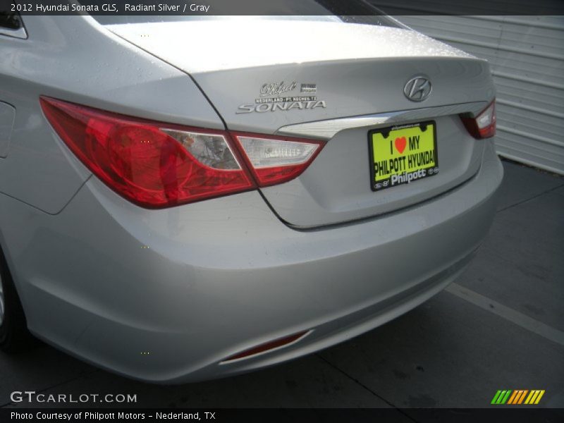 Radiant Silver / Gray 2012 Hyundai Sonata GLS