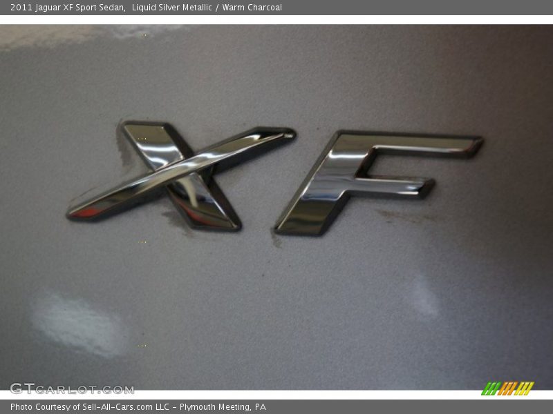 Liquid Silver Metallic / Warm Charcoal 2011 Jaguar XF Sport Sedan