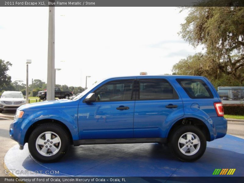 Blue Flame Metallic / Stone 2011 Ford Escape XLS