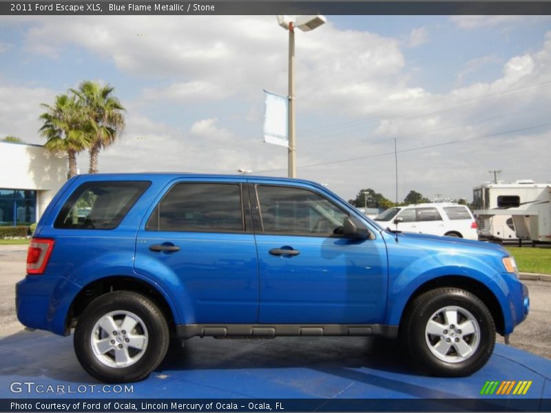 Blue Flame Metallic / Stone 2011 Ford Escape XLS