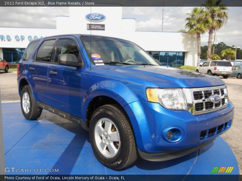 Blue Flame Metallic / Stone 2011 Ford Escape XLS