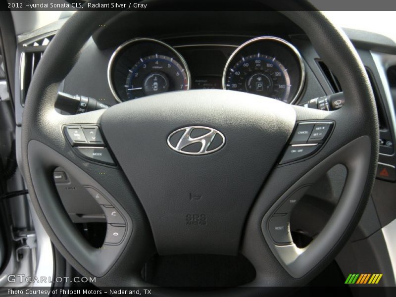 Radiant Silver / Gray 2012 Hyundai Sonata GLS