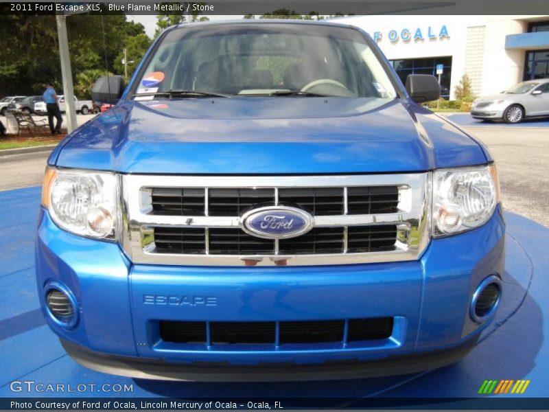 Blue Flame Metallic / Stone 2011 Ford Escape XLS