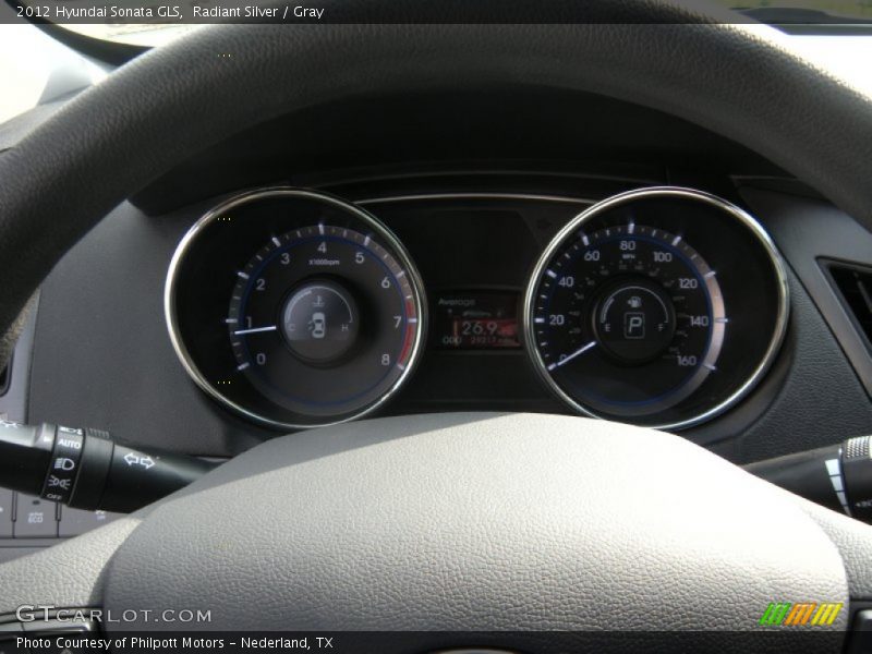 Radiant Silver / Gray 2012 Hyundai Sonata GLS