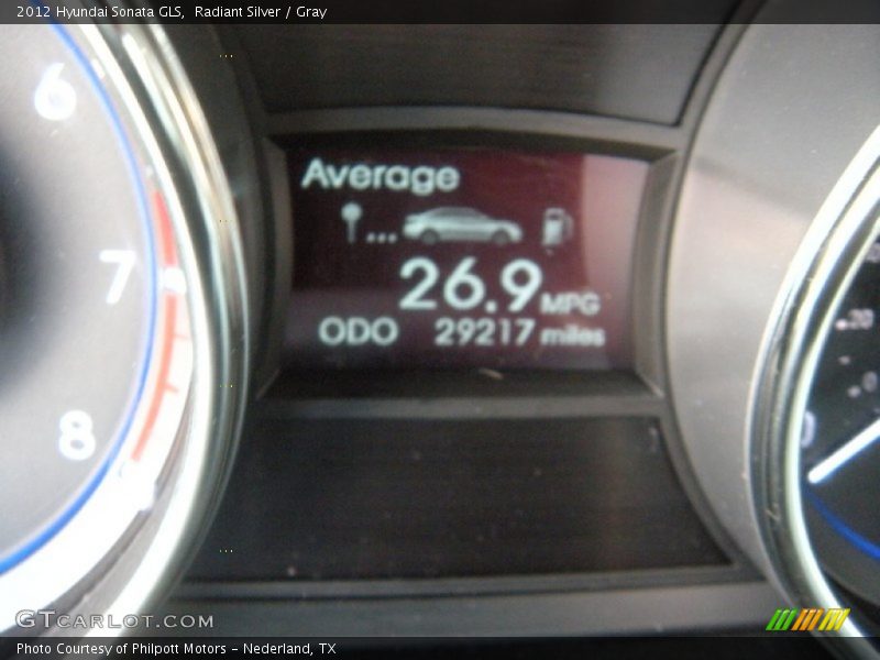 Radiant Silver / Gray 2012 Hyundai Sonata GLS