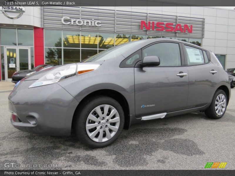 Gun Metallic / Black 2015 Nissan LEAF S
