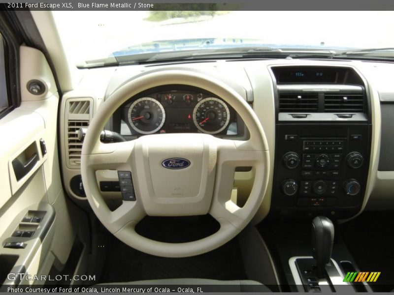 Blue Flame Metallic / Stone 2011 Ford Escape XLS