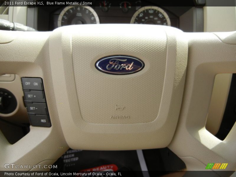 Blue Flame Metallic / Stone 2011 Ford Escape XLS