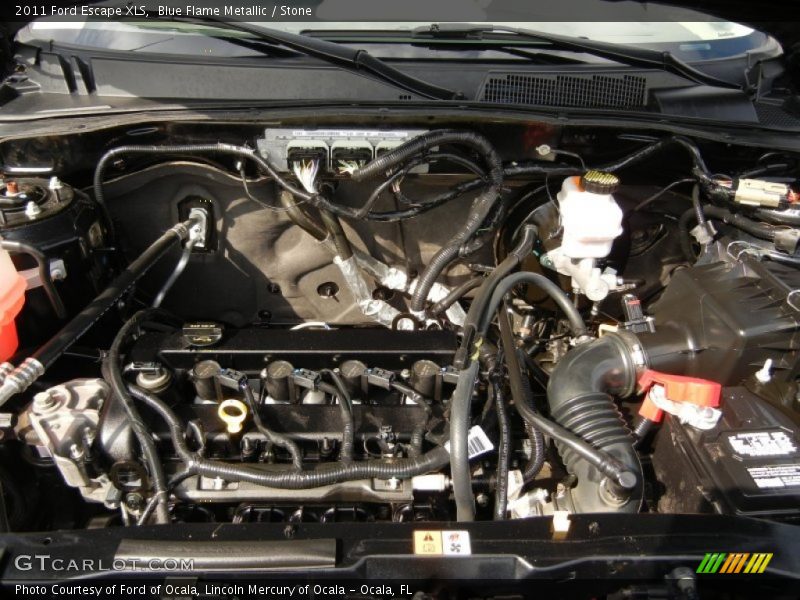 Blue Flame Metallic / Stone 2011 Ford Escape XLS