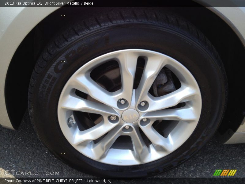 Bright Silver Metallic / Beige 2013 Kia Optima EX