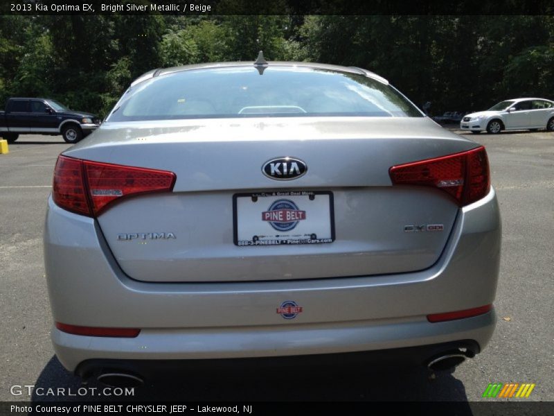 Bright Silver Metallic / Beige 2013 Kia Optima EX
