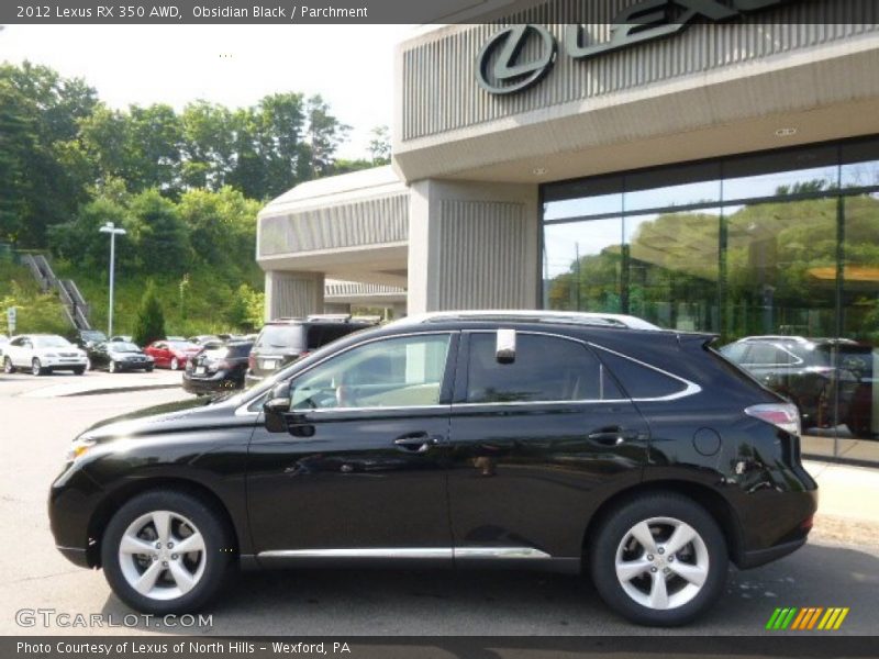 Obsidian Black / Parchment 2012 Lexus RX 350 AWD