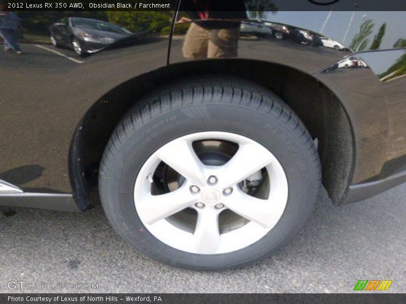 Obsidian Black / Parchment 2012 Lexus RX 350 AWD