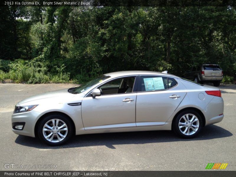Bright Silver Metallic / Beige 2013 Kia Optima EX