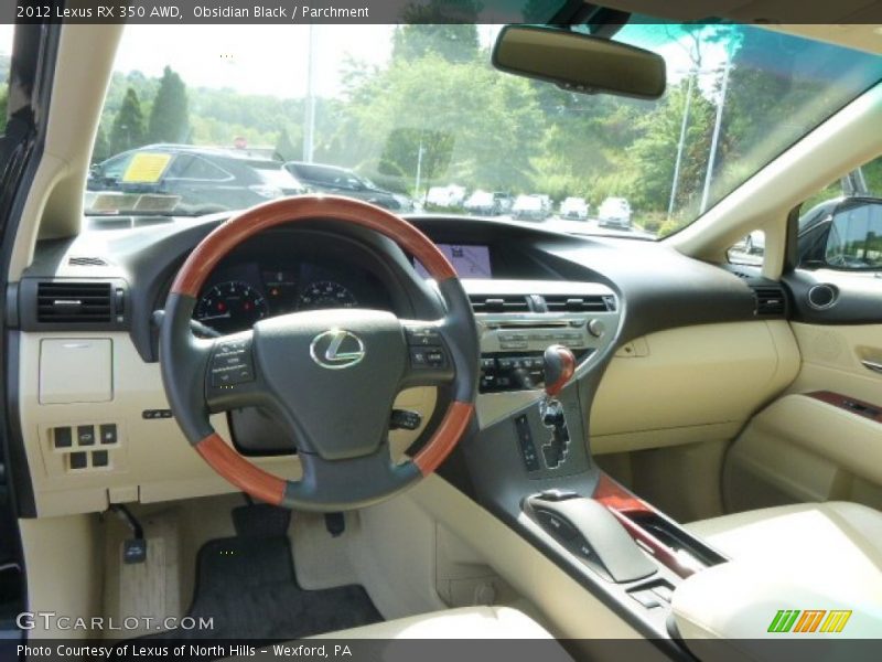 Obsidian Black / Parchment 2012 Lexus RX 350 AWD