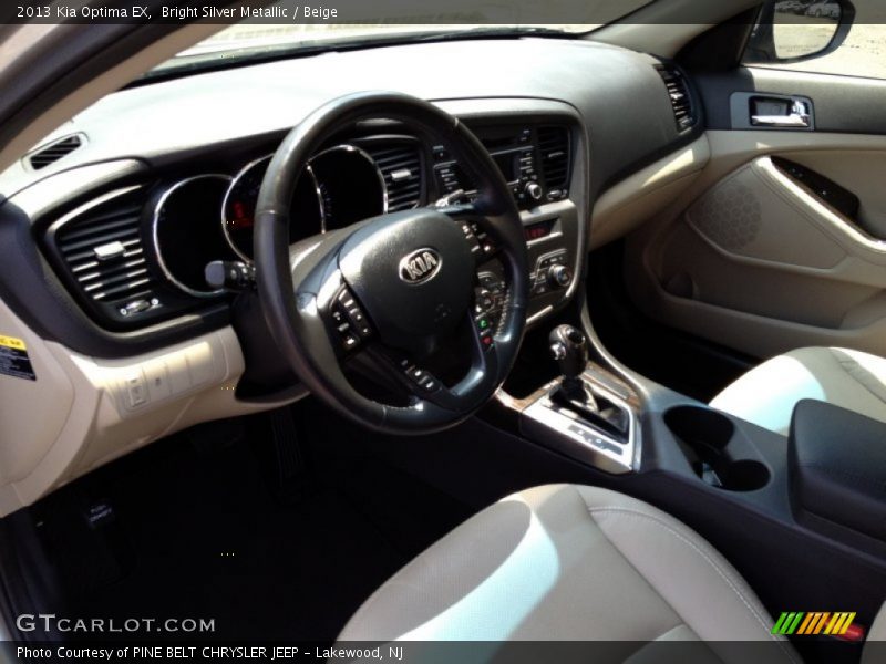 Bright Silver Metallic / Beige 2013 Kia Optima EX