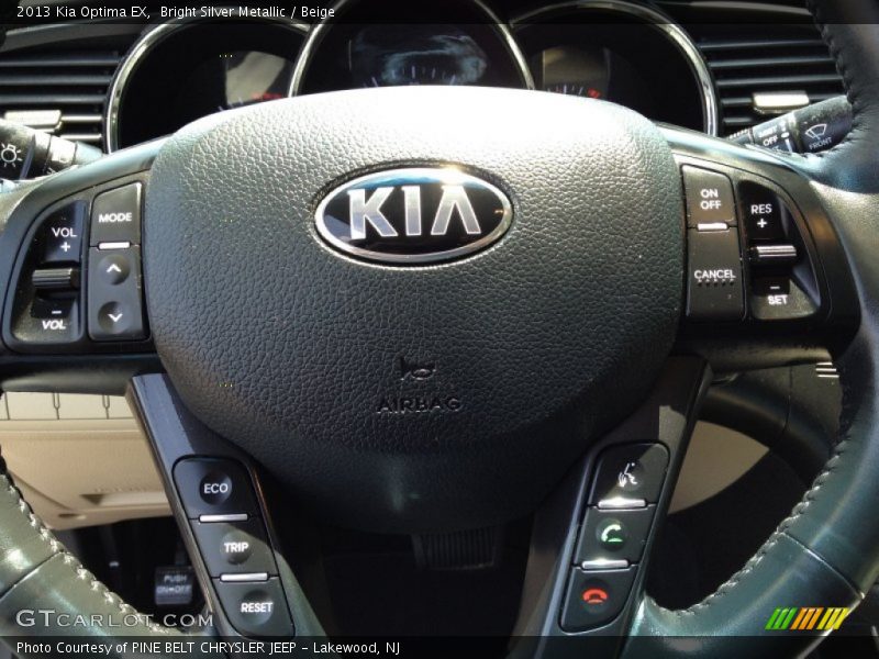 Bright Silver Metallic / Beige 2013 Kia Optima EX