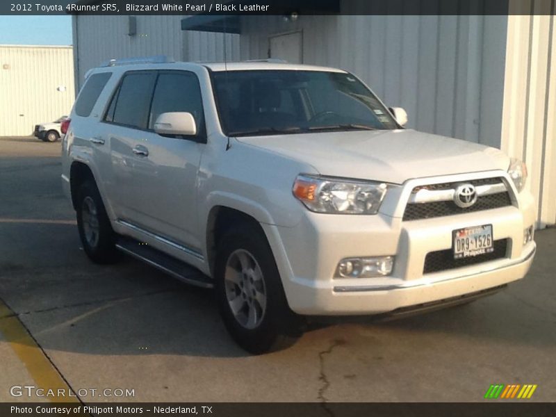 Blizzard White Pearl / Black Leather 2012 Toyota 4Runner SR5