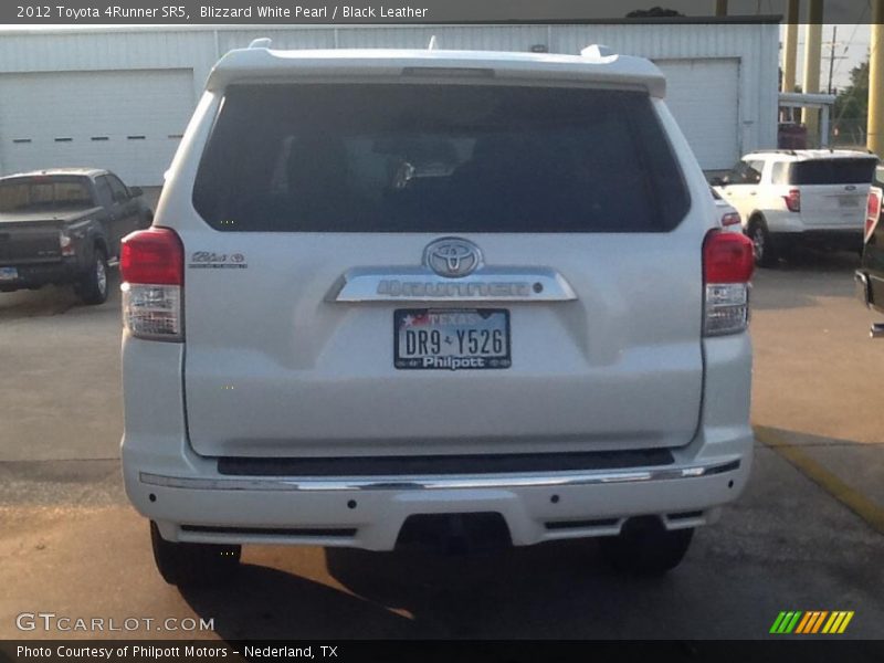 Blizzard White Pearl / Black Leather 2012 Toyota 4Runner SR5