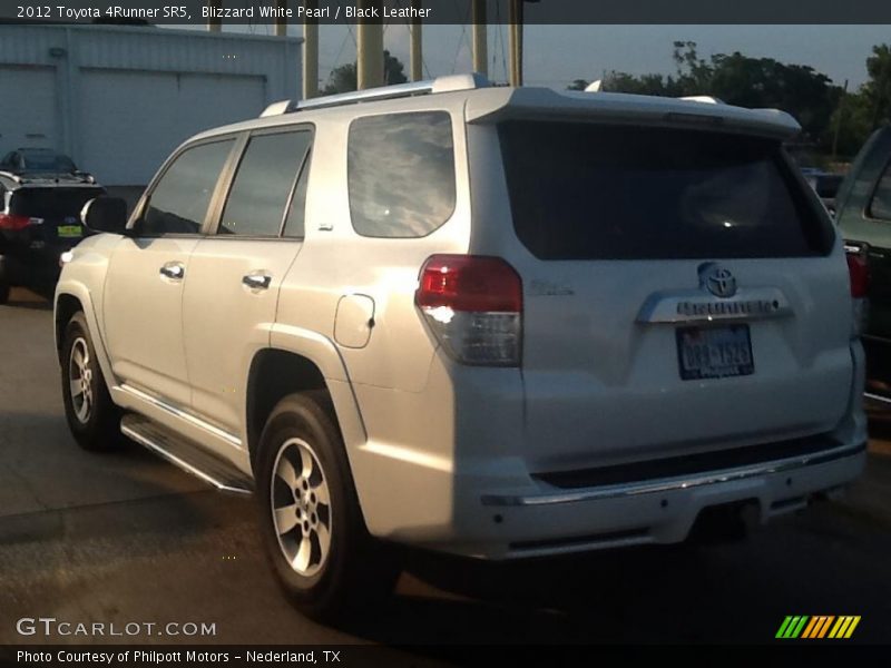 Blizzard White Pearl / Black Leather 2012 Toyota 4Runner SR5