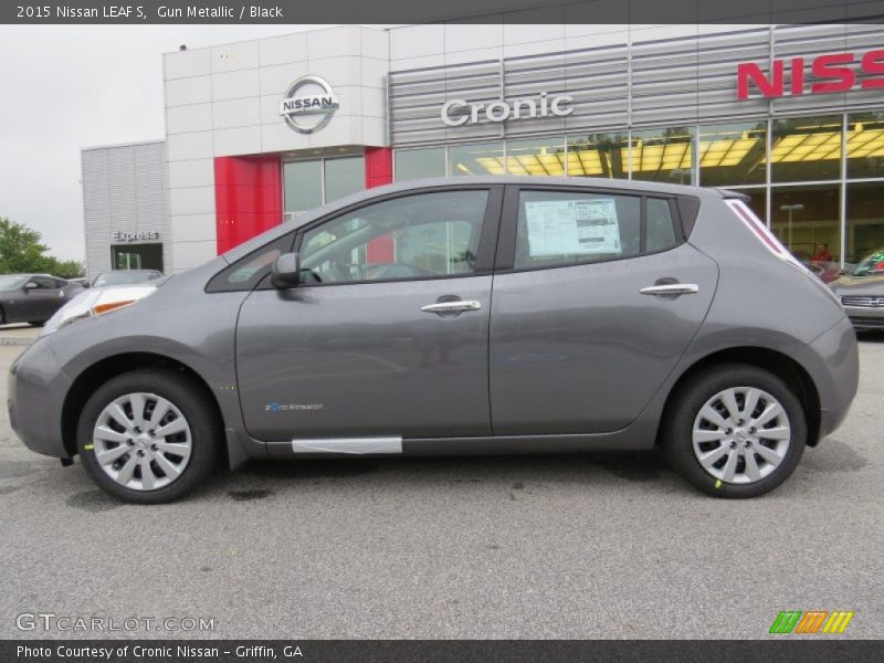 Gun Metallic / Black 2015 Nissan LEAF S