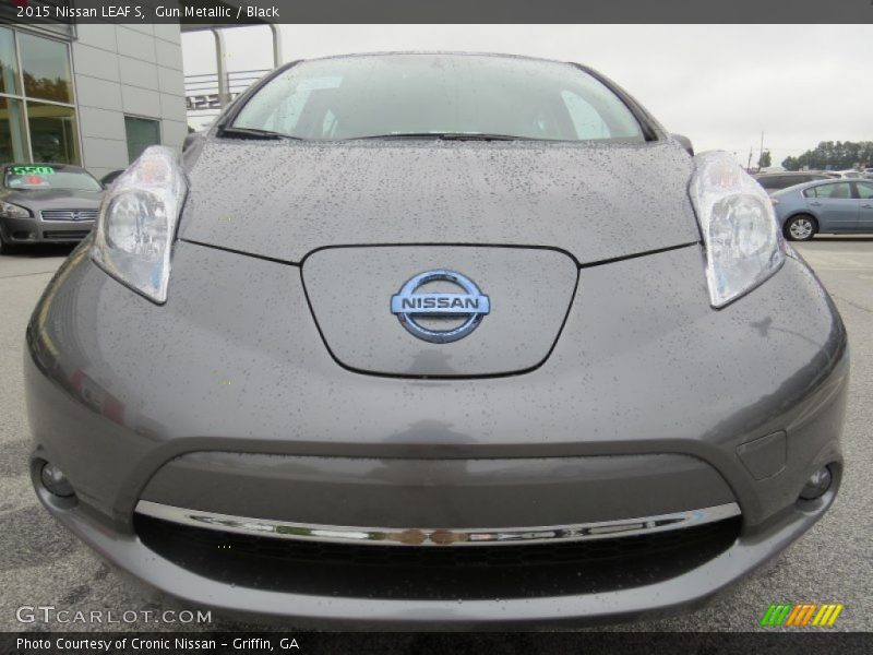 Gun Metallic / Black 2015 Nissan LEAF S