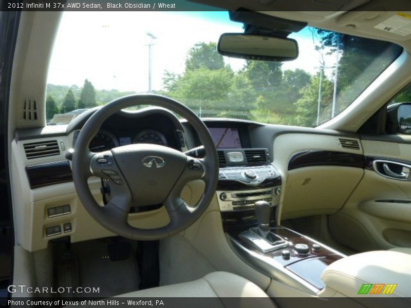 Black Obsidian / Wheat 2012 Infiniti M 37x AWD Sedan