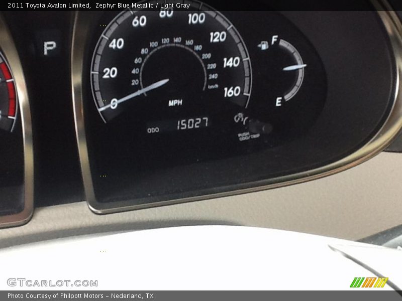 Zephyr Blue Metallic / Light Gray 2011 Toyota Avalon Limited