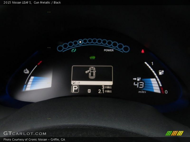 Gun Metallic / Black 2015 Nissan LEAF S