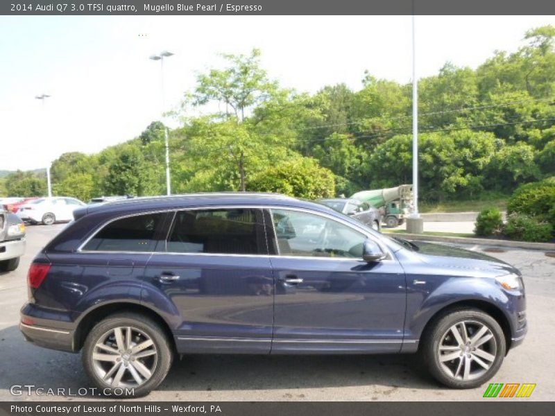 Mugello Blue Pearl / Espresso 2014 Audi Q7 3.0 TFSI quattro