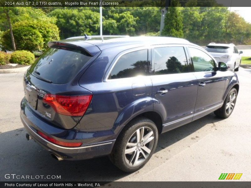 Mugello Blue Pearl / Espresso 2014 Audi Q7 3.0 TFSI quattro
