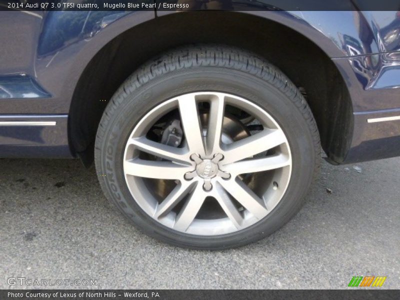 Mugello Blue Pearl / Espresso 2014 Audi Q7 3.0 TFSI quattro