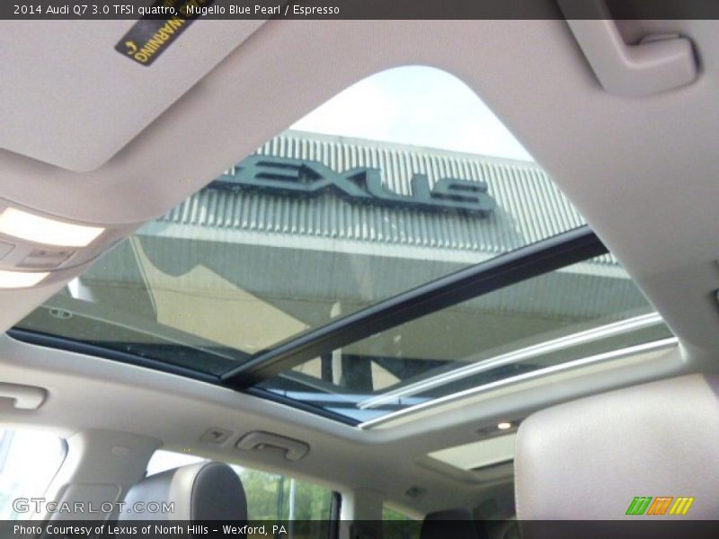 Mugello Blue Pearl / Espresso 2014 Audi Q7 3.0 TFSI quattro