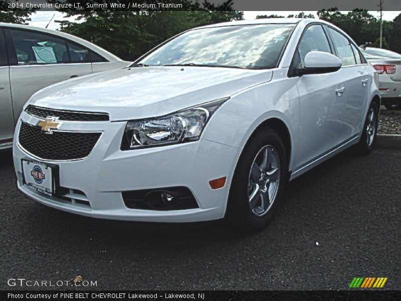 Summit White / Medium Titanium 2014 Chevrolet Cruze LT