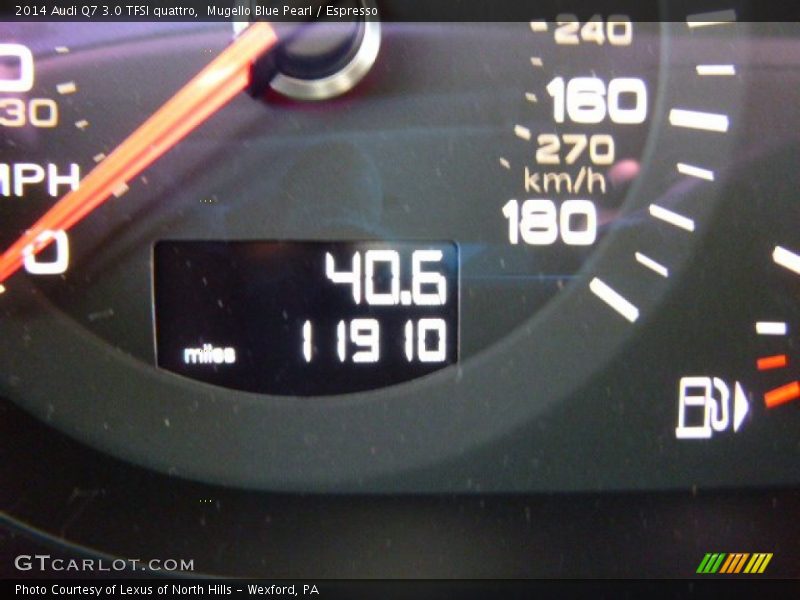 Mugello Blue Pearl / Espresso 2014 Audi Q7 3.0 TFSI quattro