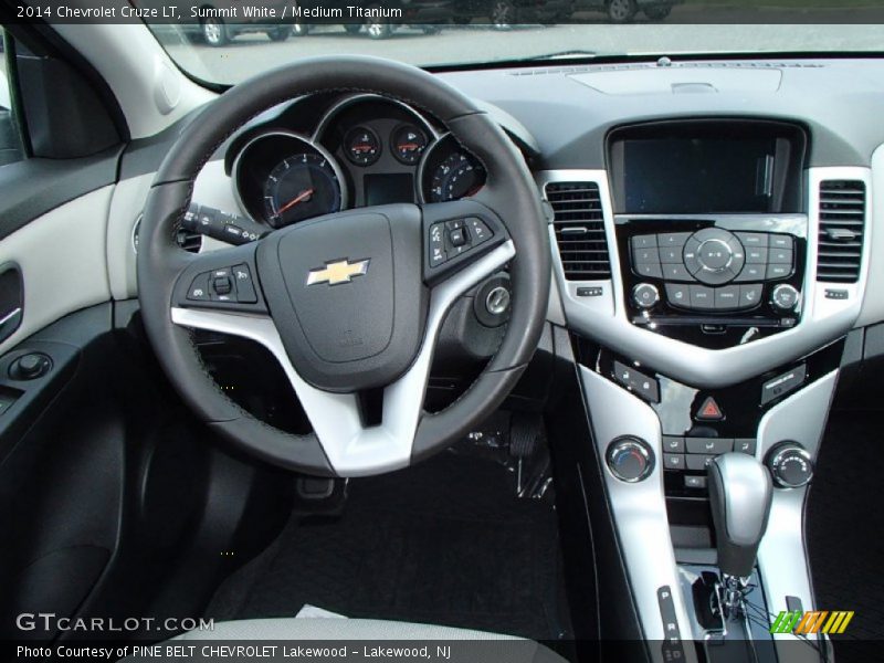 Summit White / Medium Titanium 2014 Chevrolet Cruze LT