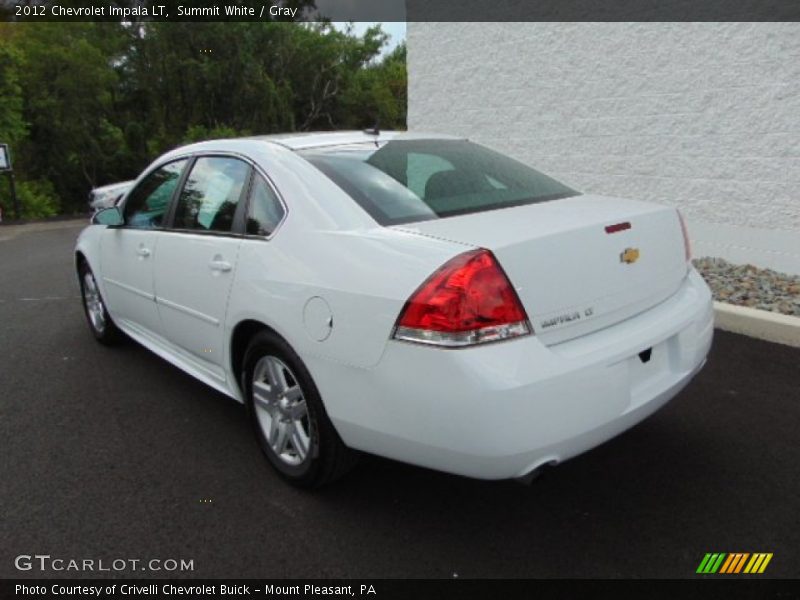 Summit White / Gray 2012 Chevrolet Impala LT