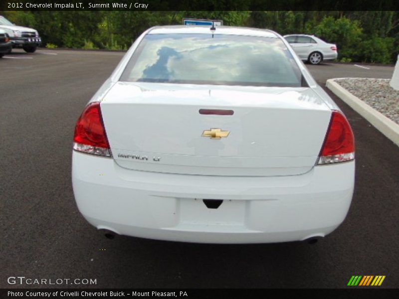 Summit White / Gray 2012 Chevrolet Impala LT