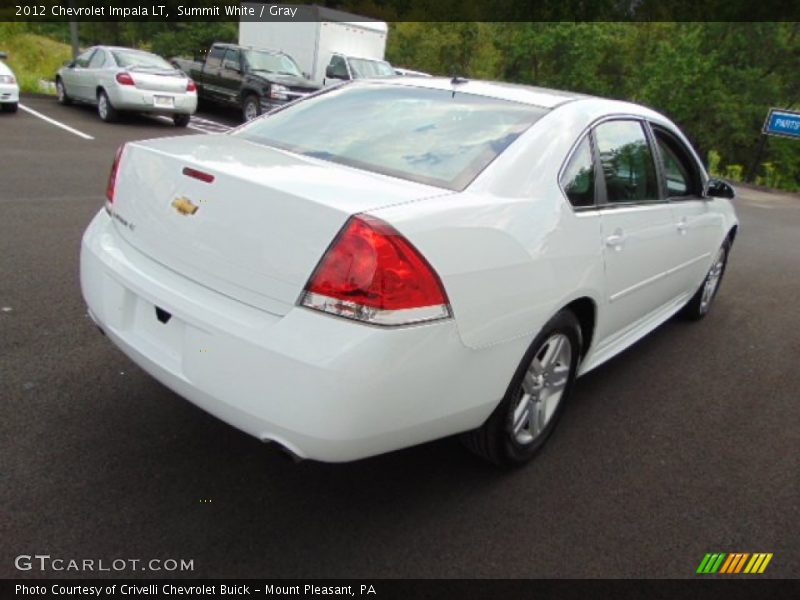 Summit White / Gray 2012 Chevrolet Impala LT