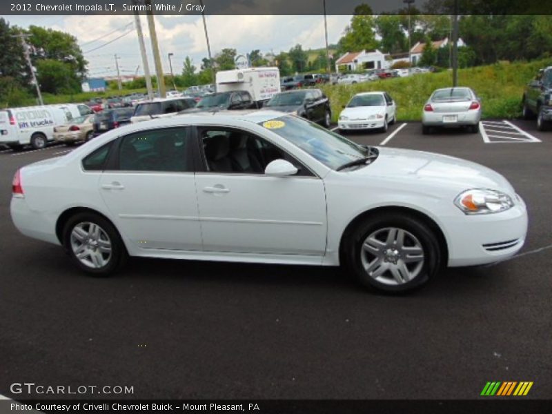 Summit White / Gray 2012 Chevrolet Impala LT