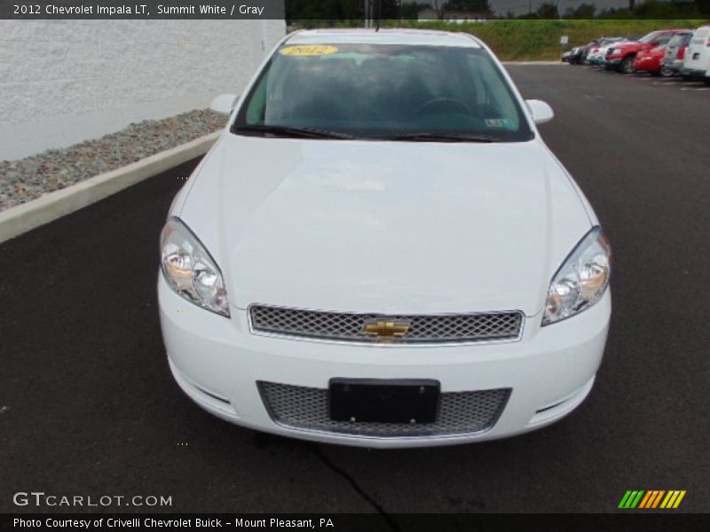 Summit White / Gray 2012 Chevrolet Impala LT