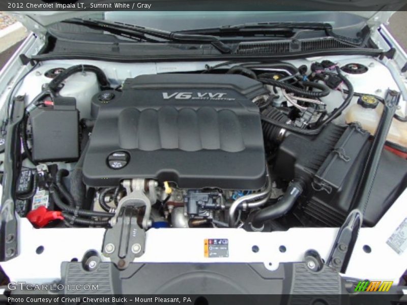 Summit White / Gray 2012 Chevrolet Impala LT